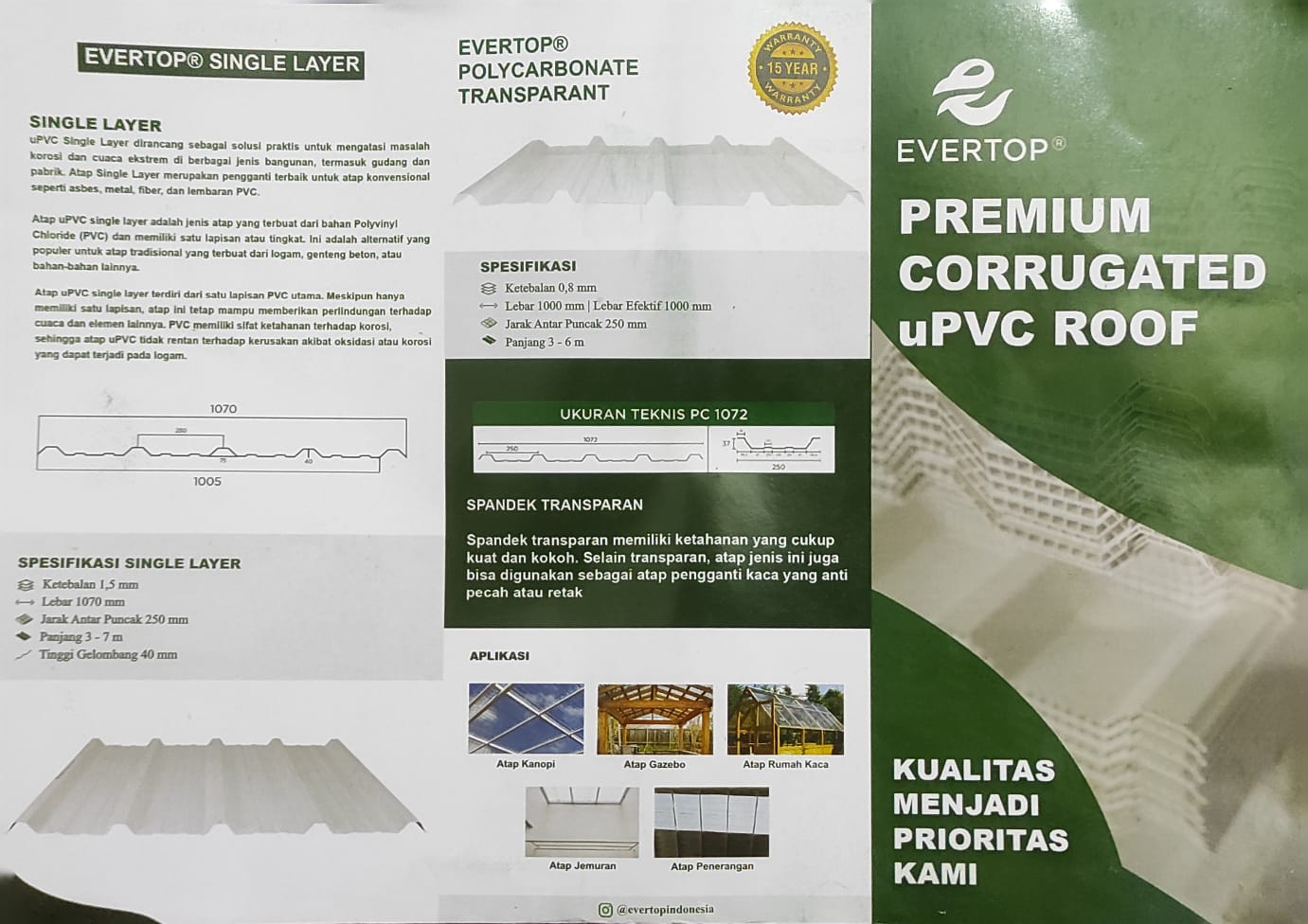 Premium Corrugated uPVC Roof
